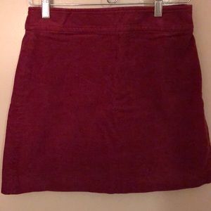 JCrew Mercantile burgundy corduroy miniskirt size 4